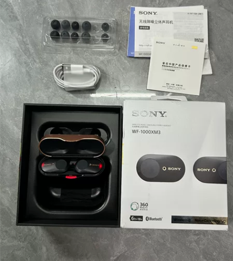 索尼WF-1000XM3耳机黑色国行正品箱...