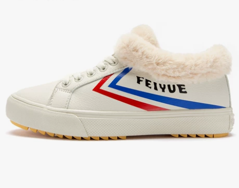 feiyue/飞跃秋冬新款低帮女鞋加绒保暖...