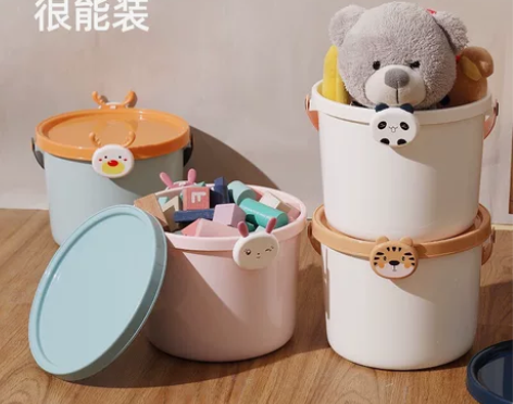 玩具收纳箱 儿童玩具收纳桶宝宝可爱积木收纳...