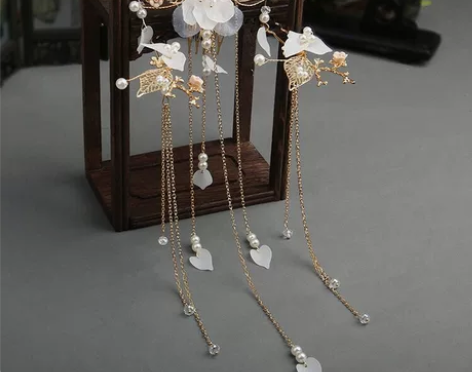 (全新包邮)汉服头饰女超仙唯美古风发饰流苏...