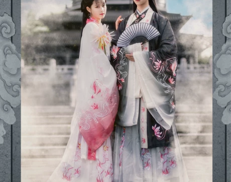 青竹苑原创《干将莫邪》黑白色男款，仅拍照穿...