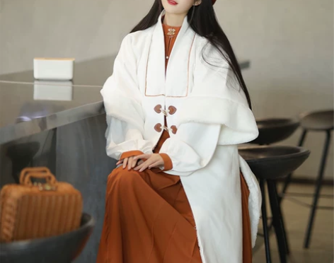 汉旭忆佳人明制汉服女汉元素改良日常款马面裙...