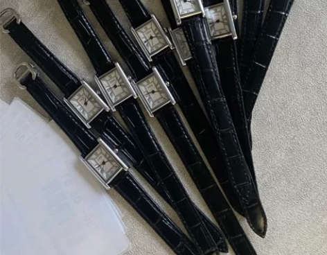 歌迪手表?电子石英表真皮表带，不锈钢折叠扣...