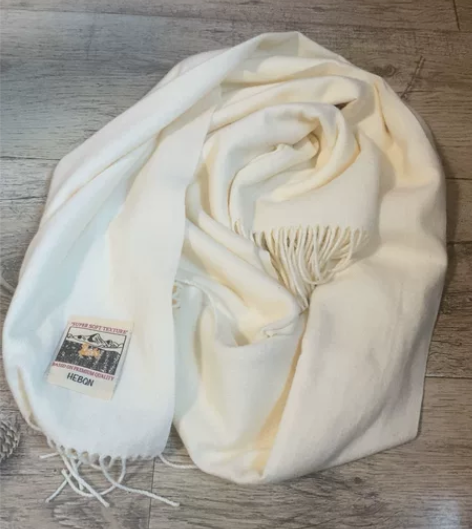 HEBQN米白围脖，全新，所见即所得，柔软...