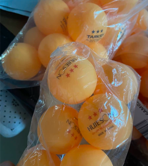 三星乒乓球100个25包邮，品牌随机橙色白...