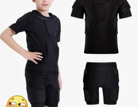 跨境儿童蜂窝棒球防撞服护具滑雪骑行护具橄榄...