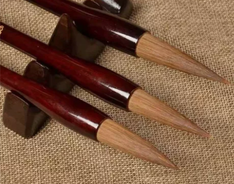 神品湖笔狼毫毛笔兼毫中楷羊毫大中小号三支套...