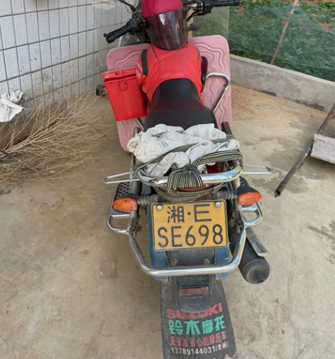 闲置铃木摩托车9.5成新，现里程1.4万多...