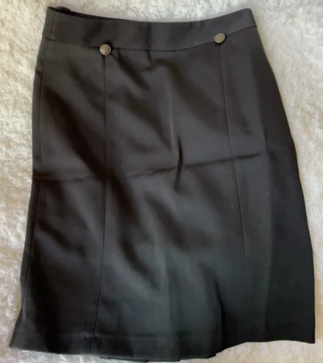 【全新】后拉链及膝一步裙 全新未穿，M号 ...