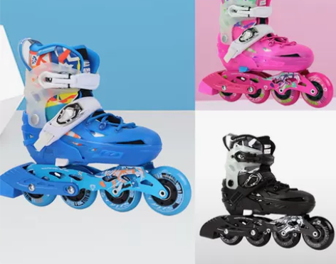 【狂欢价】飞鹰轮滑鞋S6S+儿童可调花式溜...