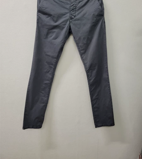 阿玛尼直筒修身弹力休闲裤，闲置正品全新，深...