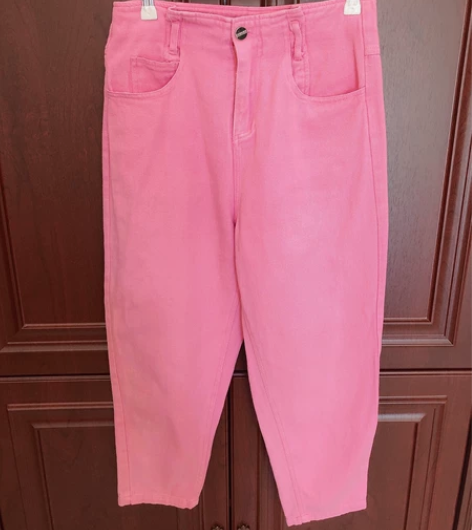 粉色休闲裤 尺码:S 颜色:粉色  休闲裤...
