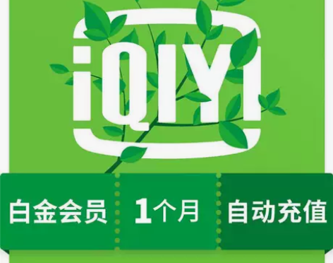 自动充值爱奇艺白金会员1个月会员支持电视端...