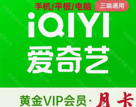 爱奇艺vip一个月爱奇艺黄金手机会员30天...