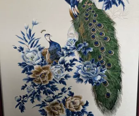 #全新精品刺绣画 厂家直销#可任意定制 喜...