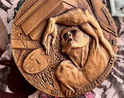 特价！葡萄牙大铜章自由与呐喊直径80mm个...