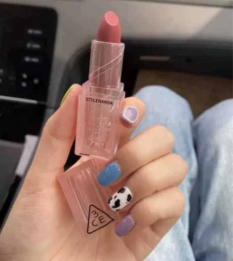 3CE新品透明亚克力小冰块系列哑光雾面口红...