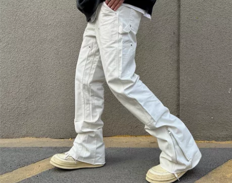 水洗做旧工装裤青年vibe风潮MAMR 全...