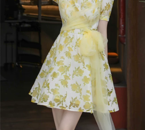 点点yesjing原创设计小个子连衣裙20...