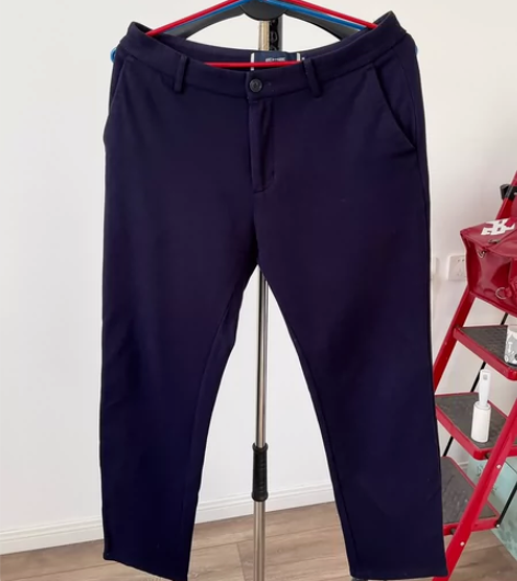 EHE 含羊毛 2020秋冬款休闲裤 藏蓝...