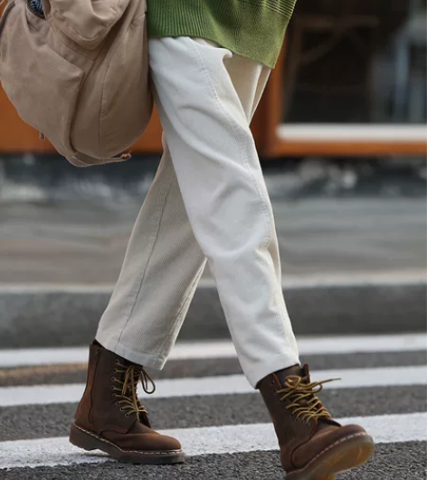 octopusme章鱼家复古灯芯绒裤子女春...