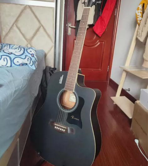 【九成新】卢森Rosen吉他民谣吉他41寸...