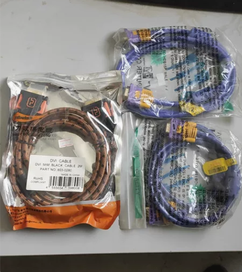 DVI和VGA视频信号连接线,电脑台式机通...