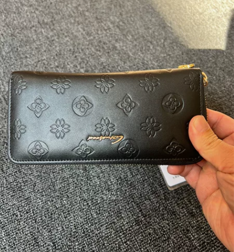 【闲置】劳斯帅特女士钱包黑色暗纹的哈，吊牌...