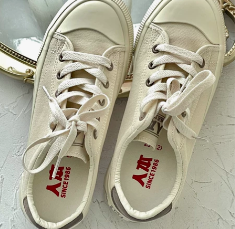 人本小黄人联名2022新款春季帆布鞋女in...