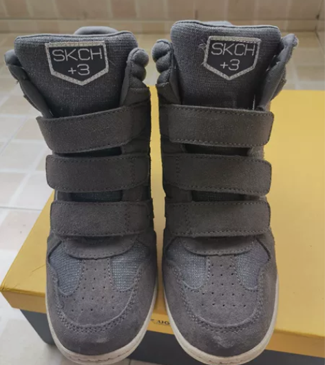 斯凯奇内增高鞋，穿过1-2次，新旧自己看，...