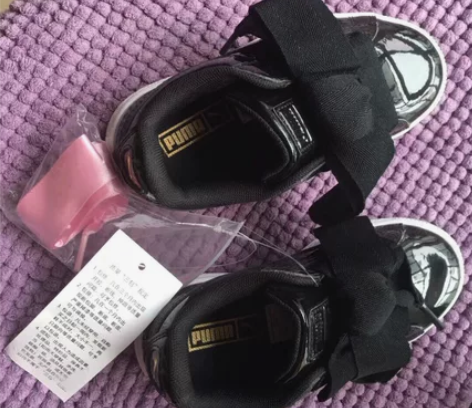 puma休闲运动鞋儿童款漆皮秋冬款.朋友送...