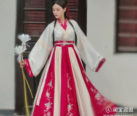 晋制交领三件套。 拍下送扇子,发带,和头饰...