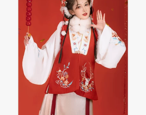 耀春 林间鹿 明制短袄、马面裙、比甲、斗篷...