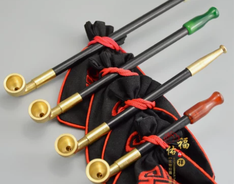 男士老式纯铜旱烟袋锅子手工实木烟杆男士传统...