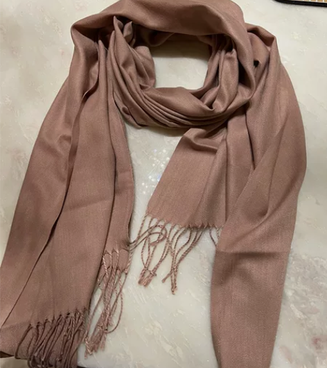 山羊绒围巾，浅驼色，百搭舒适亲肤触感，长2...