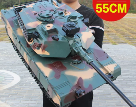 超大号遥控坦克充电动履带式金属坦克模型可发...