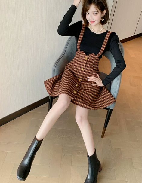 背带裙 背带裙连衣裙MIUCO法式浪漫泡泡...