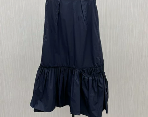 费●2022春装新品 纯色半身裙女中长款不...