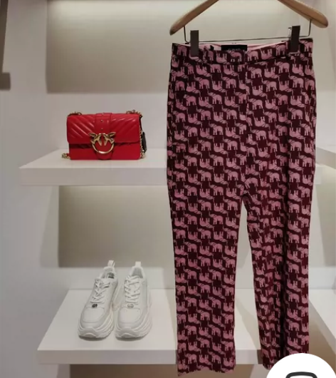 意大利轻奢品牌PINKO， 小象休闲裤，上...