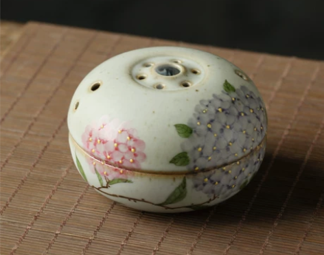 梵悦景德镇手绘唯美绣球古朴禅意香炉塔香盘香...