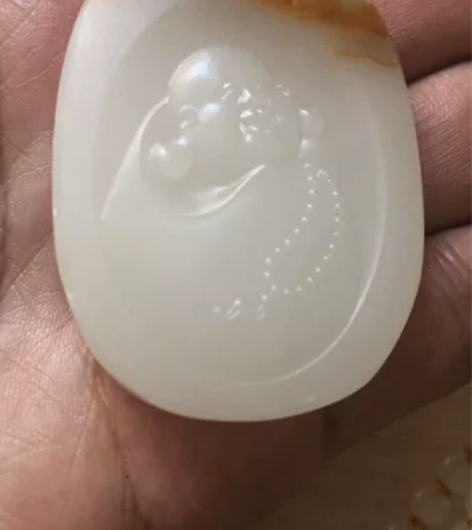 和田玉羊脂白玉，标价就是卖价，佛公，弥勒佛...