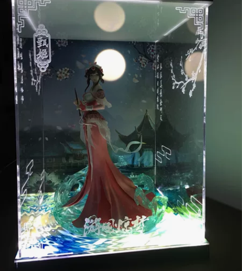 王者荣耀 游园惊梦 甄姬手办 盒好 特典扇...