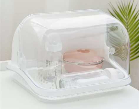 透明收纳盒宝宝奶瓶收纳箱碗保洁盆水杯整理箱...
