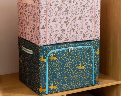 收纳箱布艺装衣服整理箱牛津布储物箱可折叠 ...