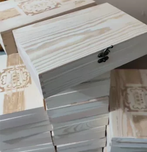 木制收纳盒居家实用桌面储物盒赠品松木盒储物...