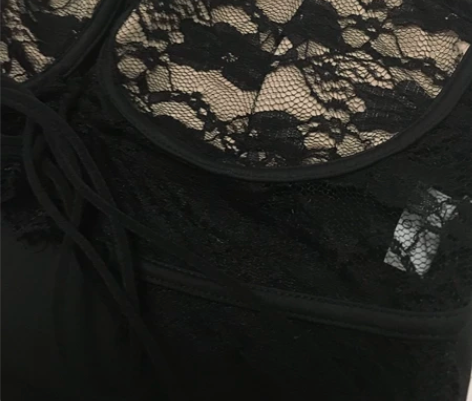 instahot 设计感蕾丝系带背心女欧美...