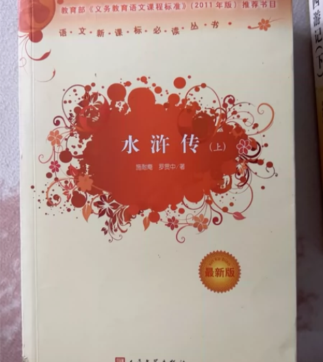 水浒传上下两本一套 线下图书店购入 仅封面...