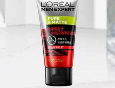 欧莱雅男士火山岩双效清洁洗面奶洁面 50m...