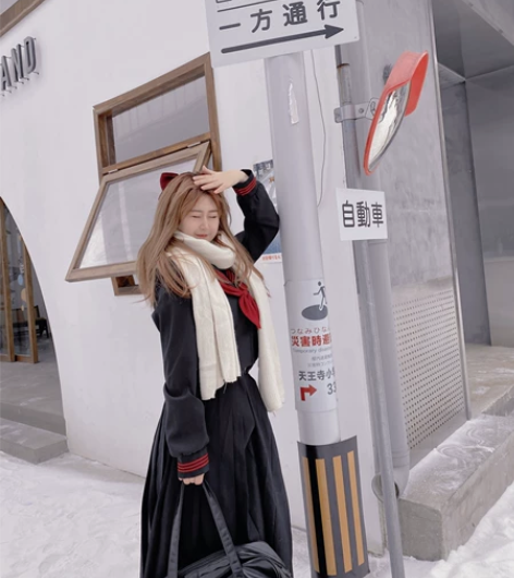 正统jk套装 不分开卖 赤三本关西襟,黑色...