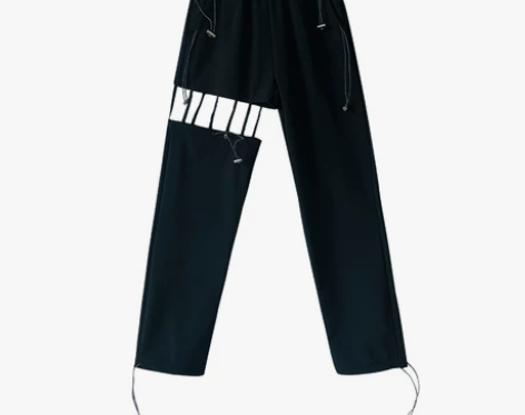 lisa同款镂空工装裤子爵士跳舞蹈帅炸街设...